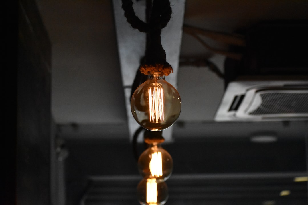 Photo copper pendant lamp